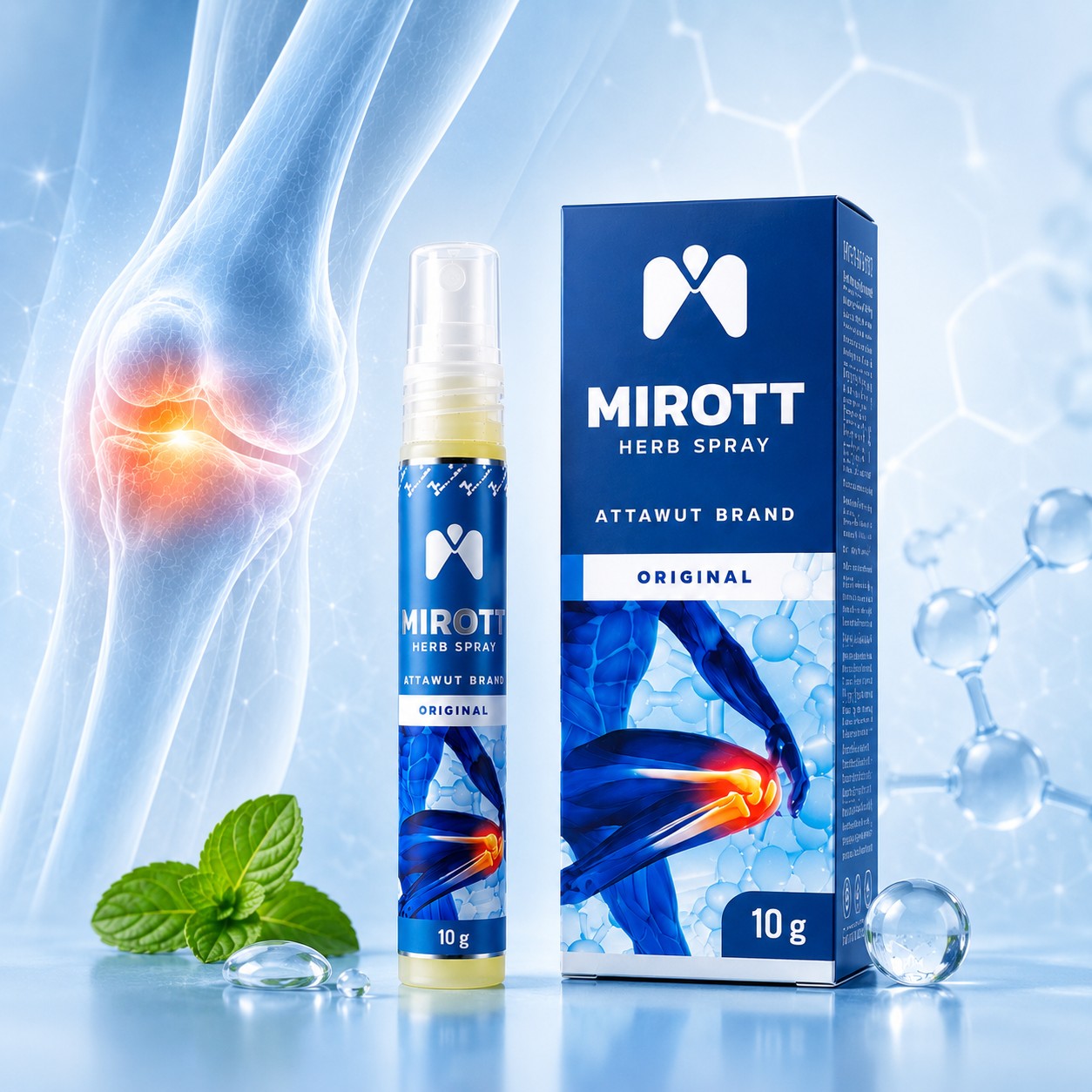 Mirott Herb Spray ไมรอทท์ เฮิร์บ สเปรย์ ( สูตรออริจินอล ) 1 ขวด ขนาด 10 ml
